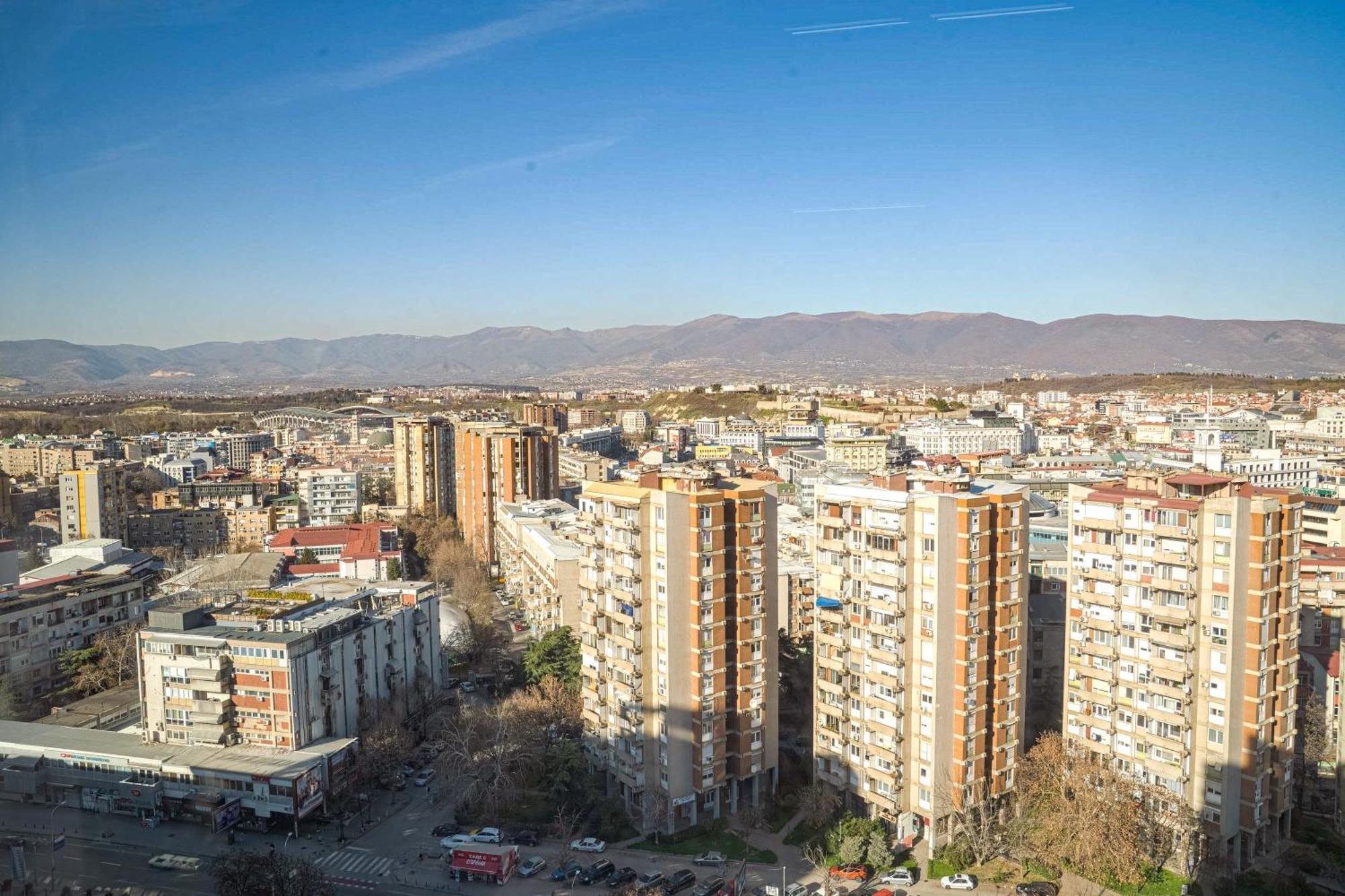 180° View Apartment In Diamond Building Skopje Eksteriør billede